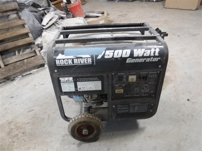 Rock River 0239062 7500 Watt Portable Generator BigIron Auctions