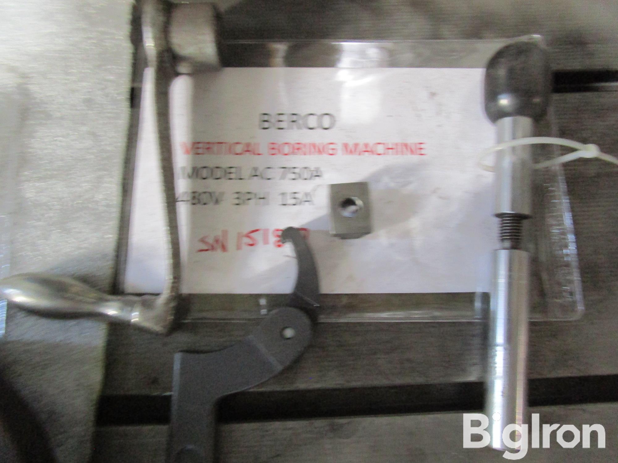 Berco Ac750 Am Vertical Boring Machine Bigiron Auctions