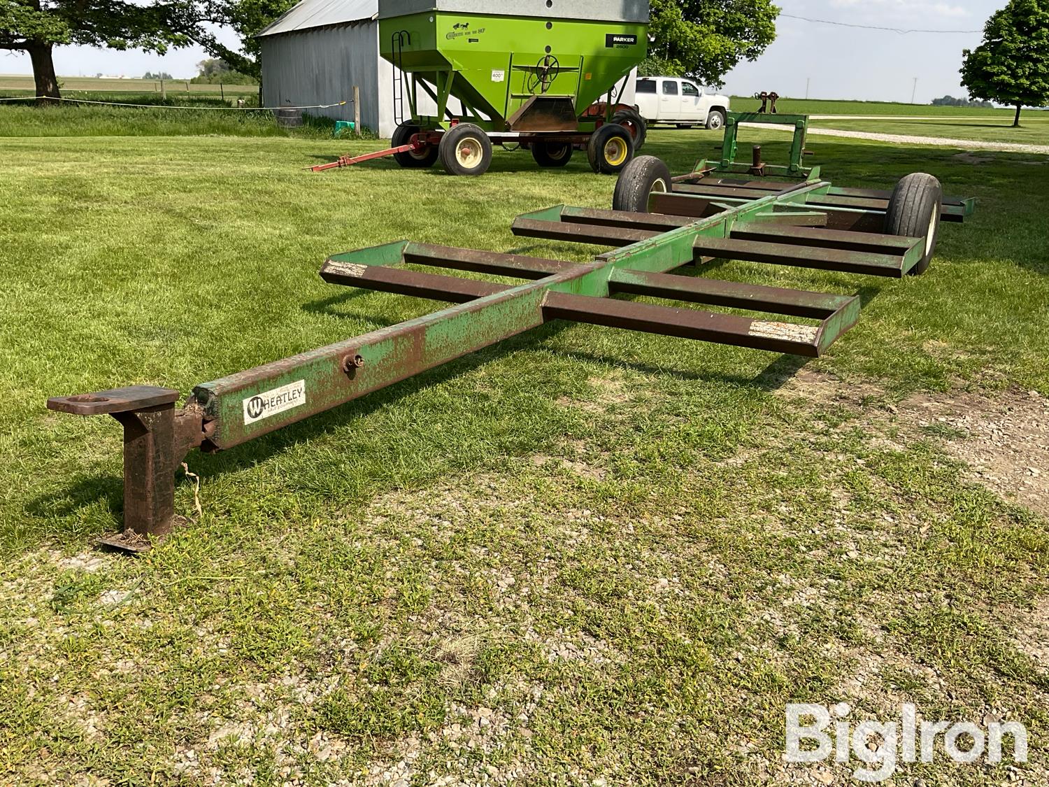 Wheatley 6 Bale S/A Trailer W/3-PT Stabber BigIron Auctions