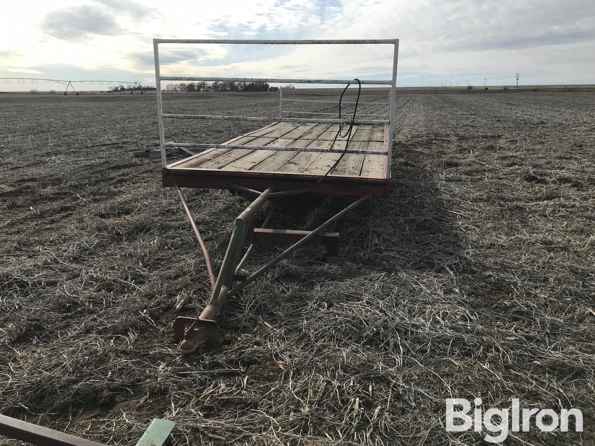 Shop Built T/A Flatbed Hay Trailer BigIron Auctions