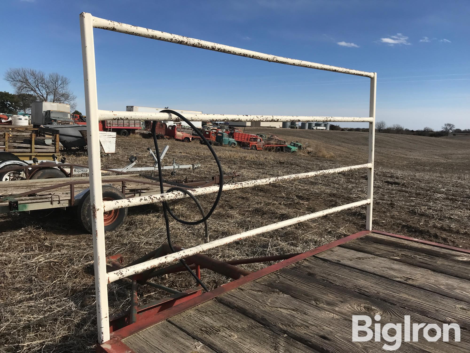 Shop Built T/A Flatbed Hay Trailer BigIron Auctions