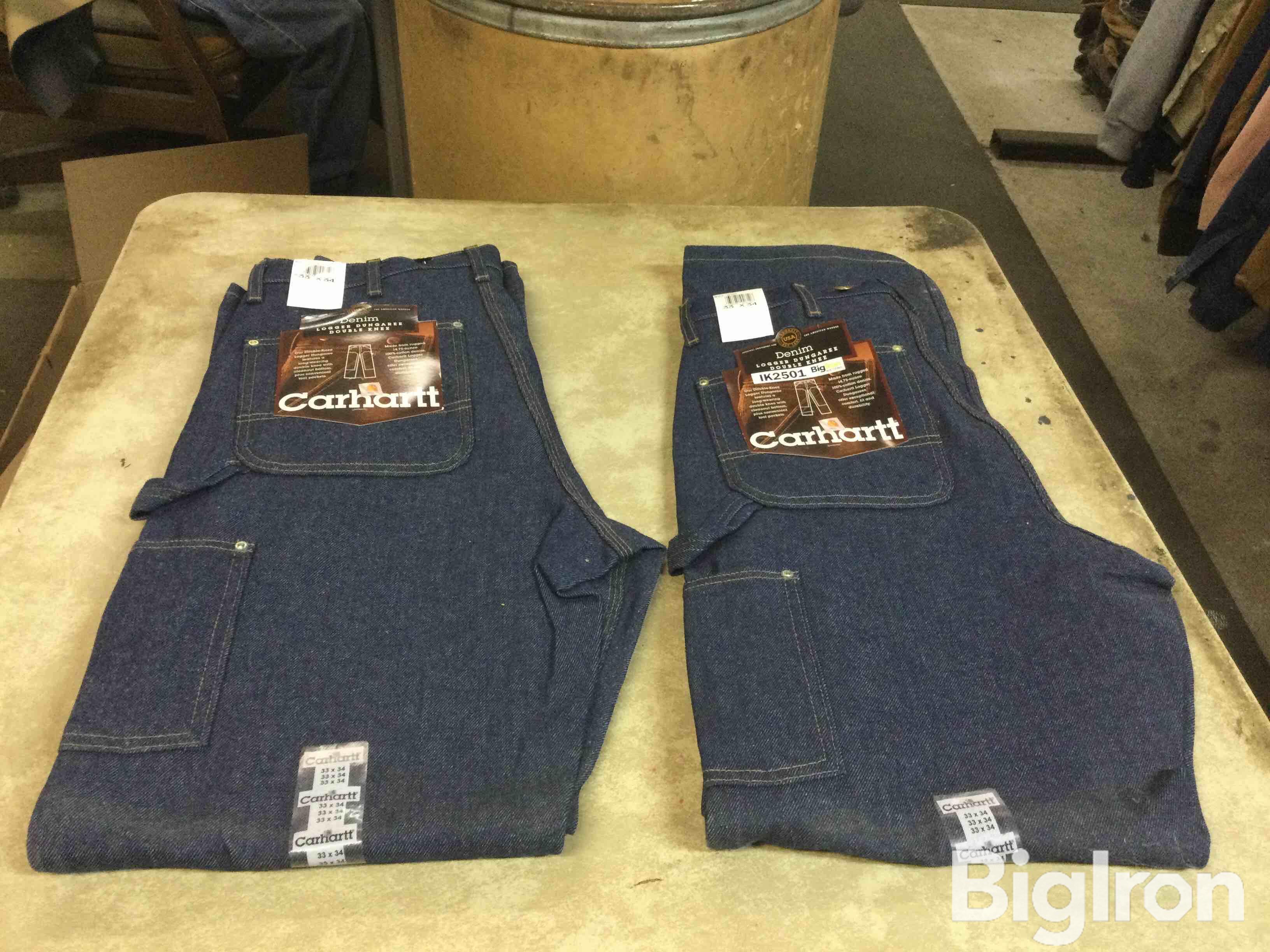 Carhartt 33x34 Double Knee Logger Dungaree Jeans BigIron Auctions