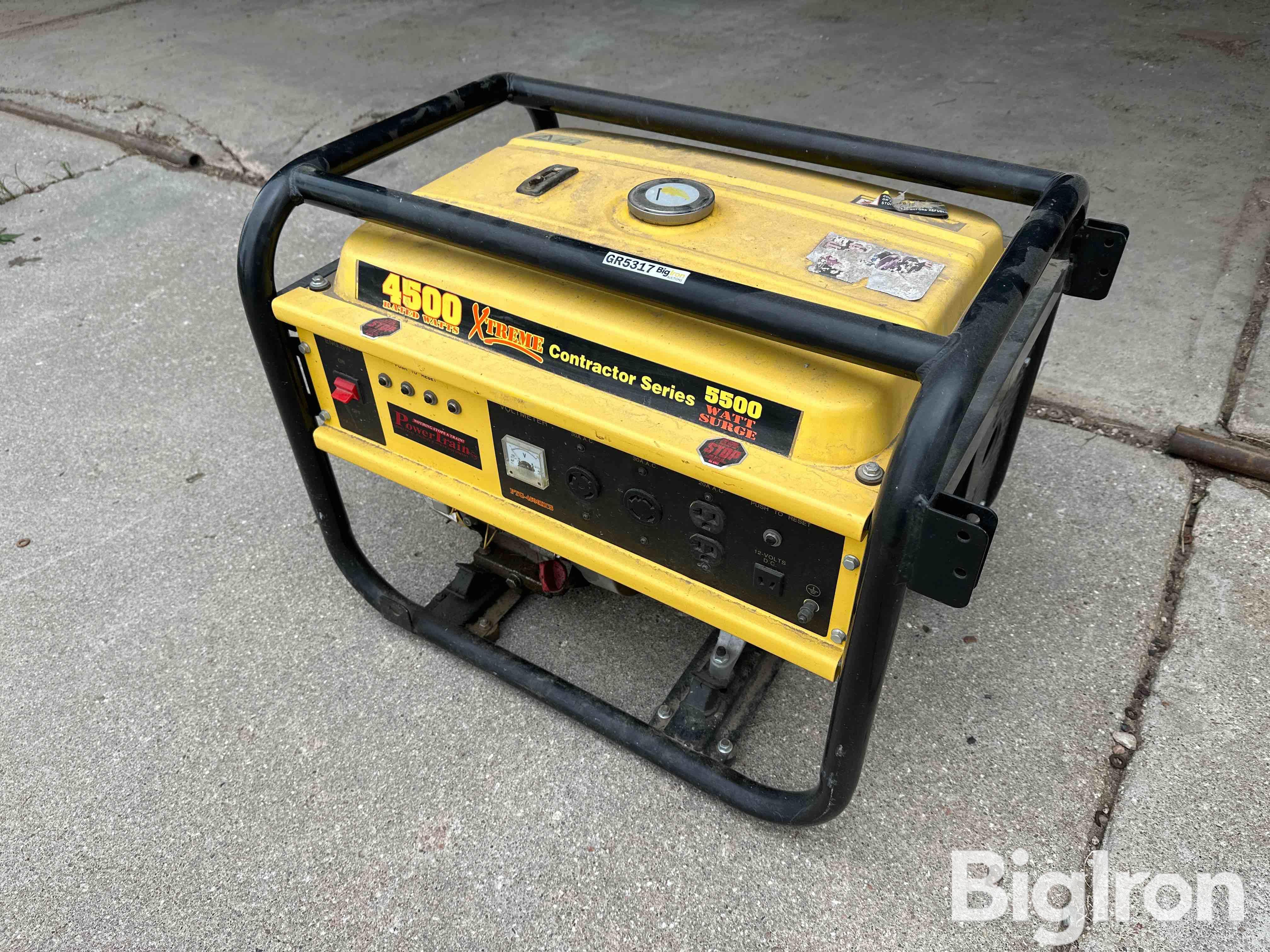 Power Train PTG-4500XCS 4500 W Generator BigIron Auctions