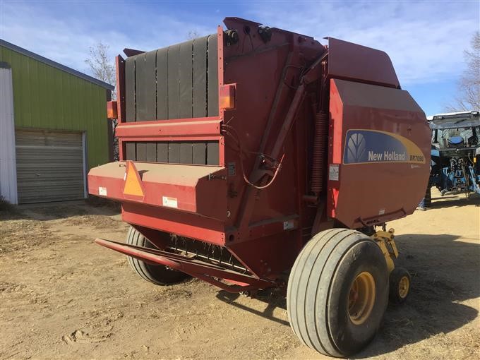 2010 New Holland BR7090 Specialty Crop Round Baler W/Net & Twine Wrap ...