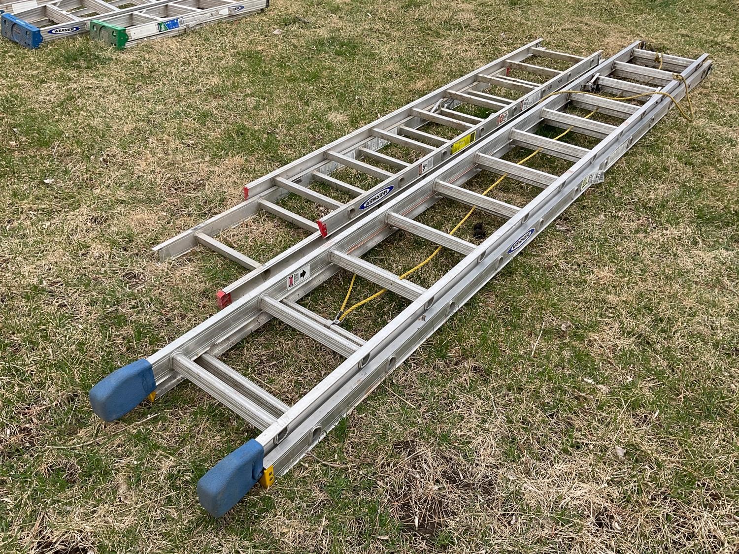 Werner 24’ & 16’ Aluminum Extension Ladders BigIron Auctions