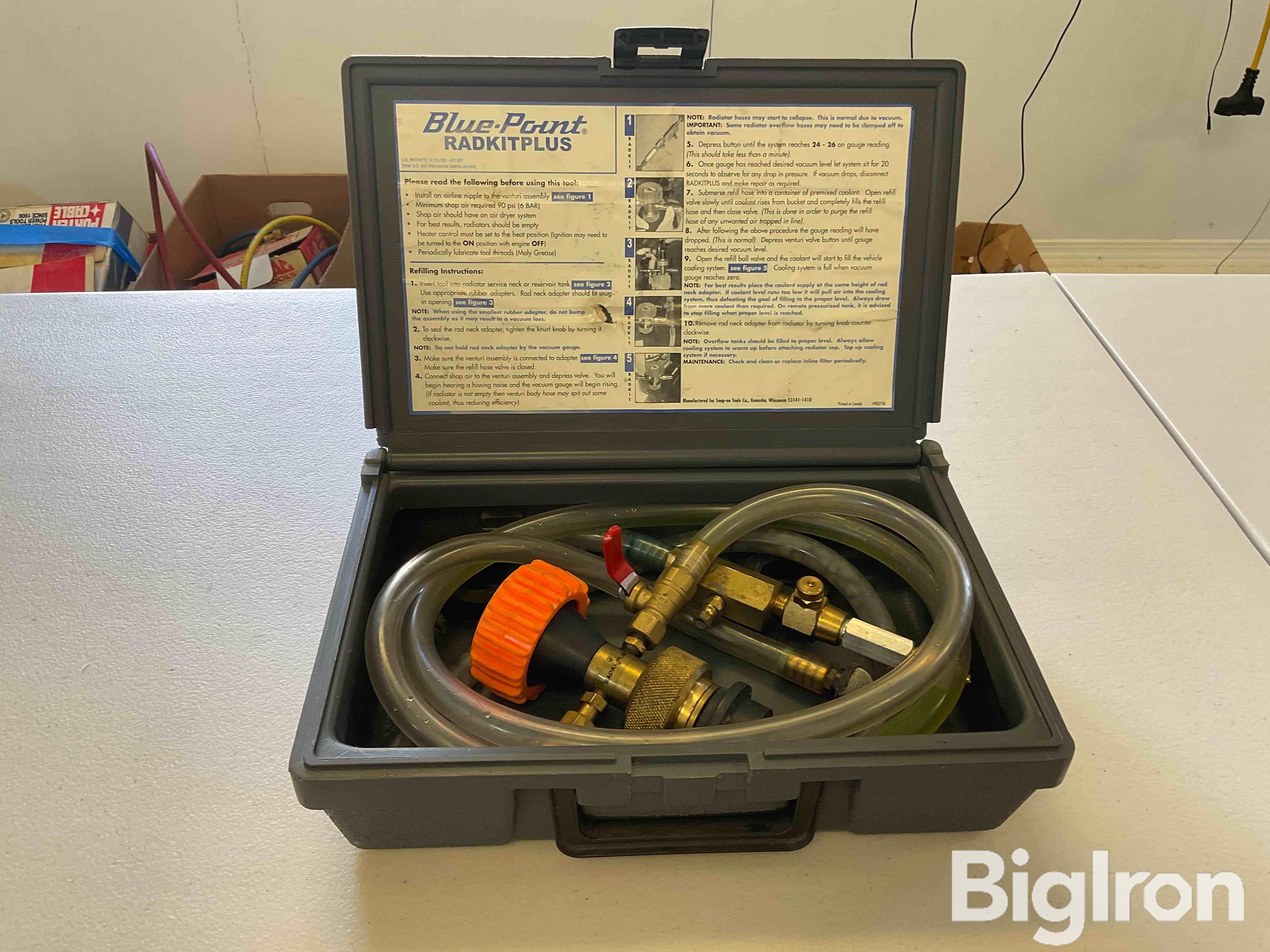 Blue-pt Radkitplus Vacuum Cooling System Refiller Bigiron Auctions