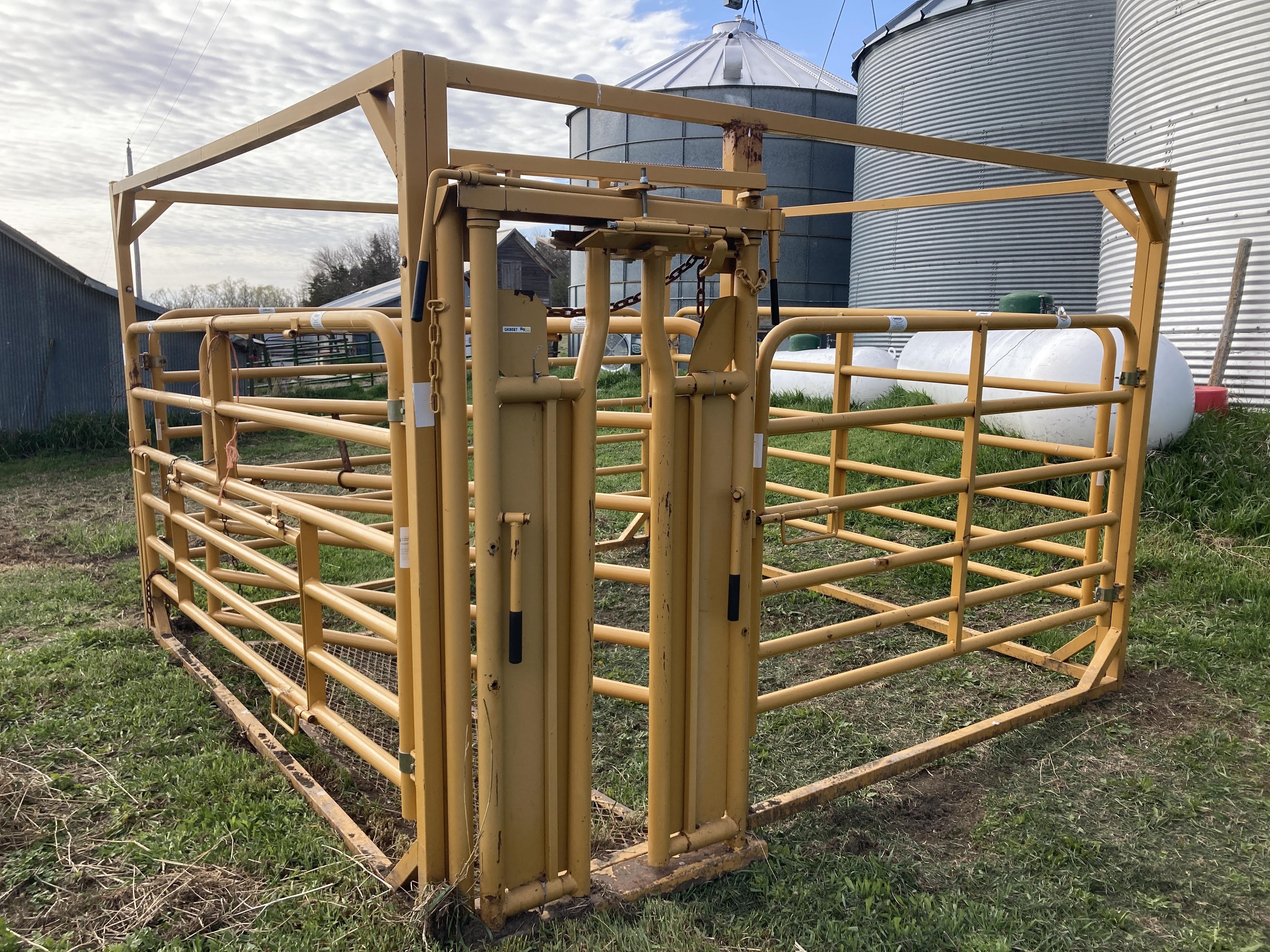 Cattle pen with canopy 10x15x10 cm