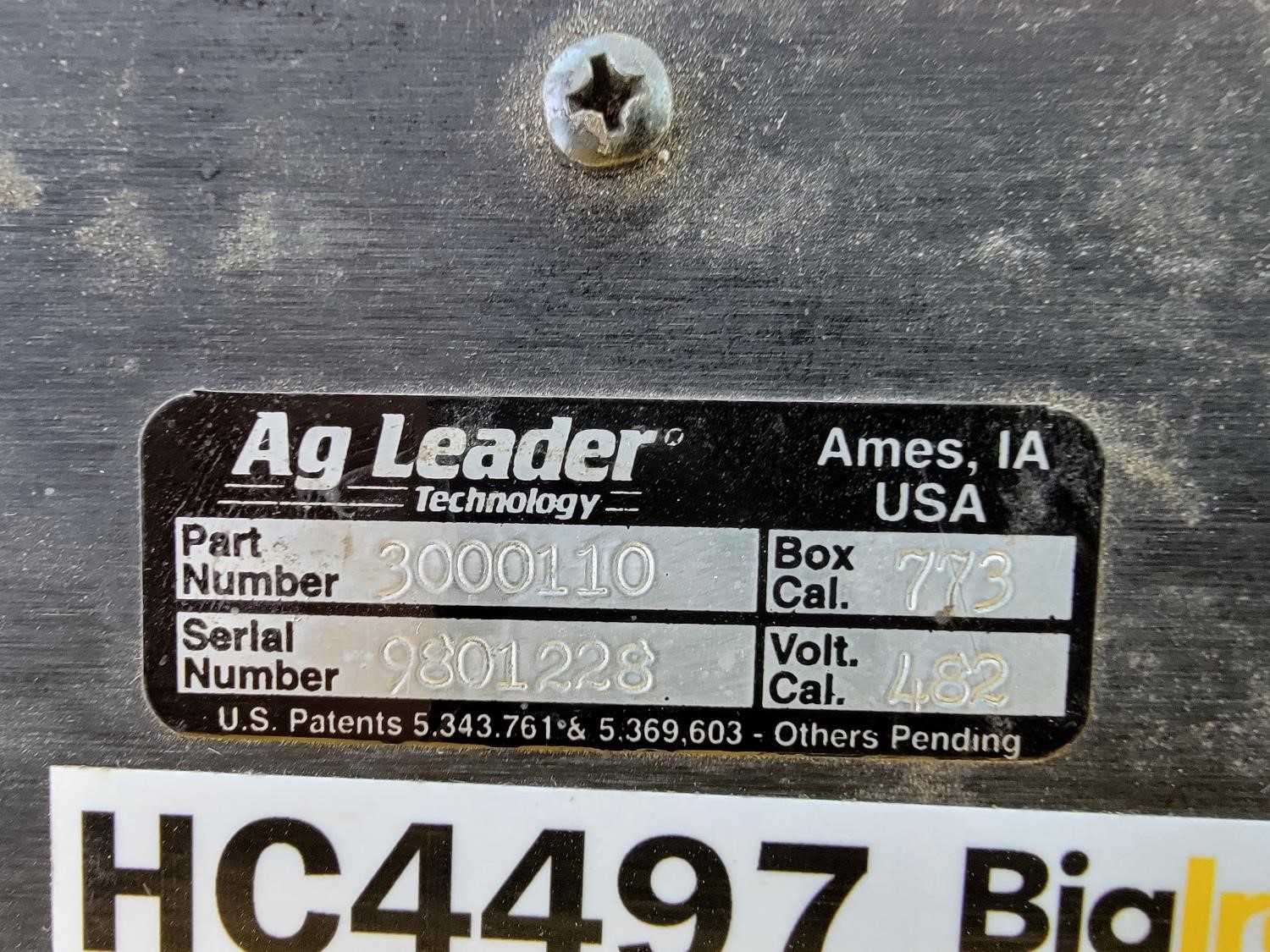 Ag Leader PF3000 Yield Monitor BigIron Auctions