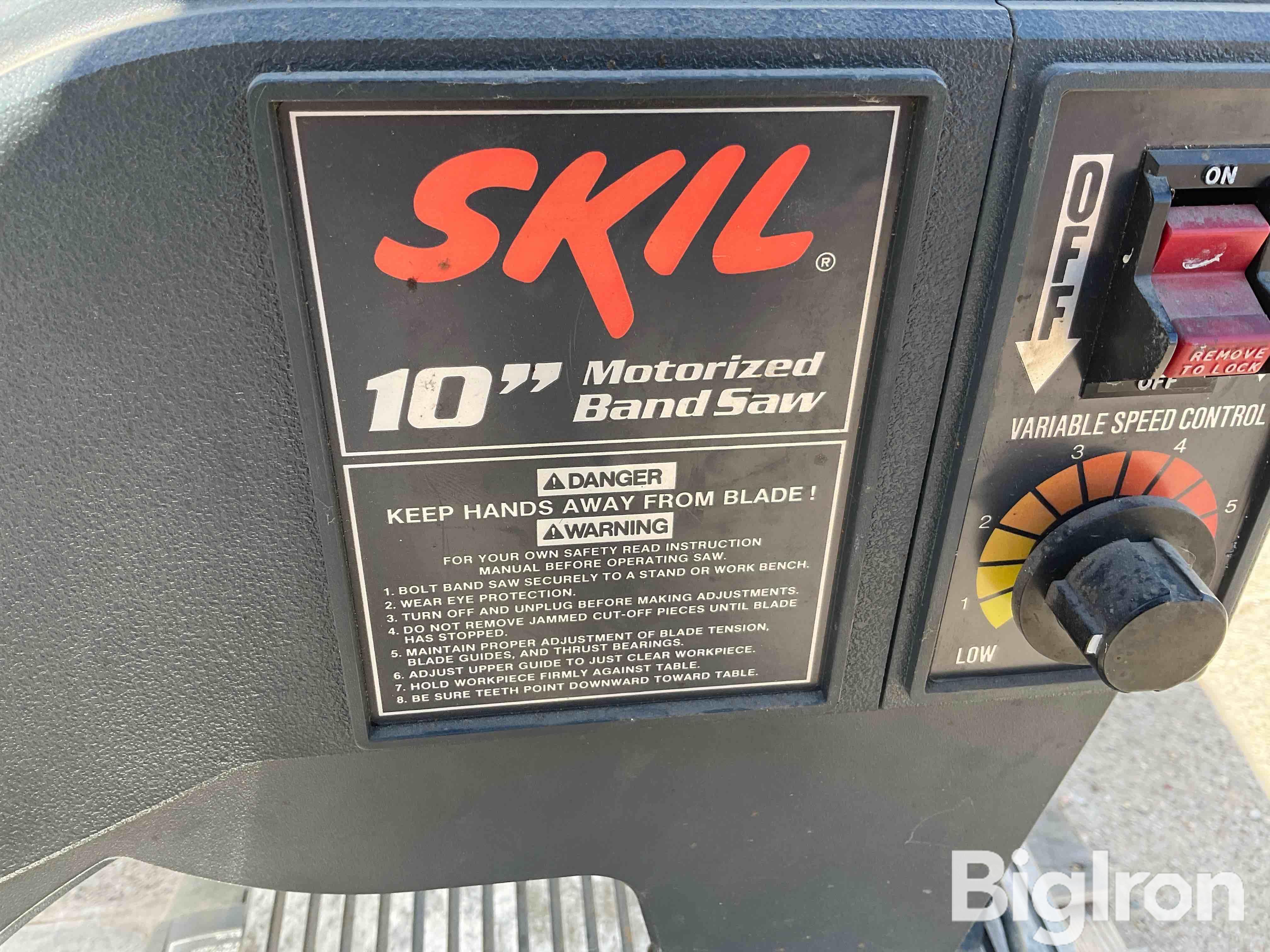 Skil 3104 10” Motorized Band Saw BigIron Auctions