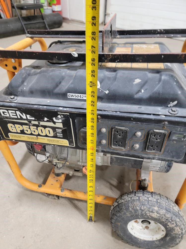 Generac GP5500 5500 Watt Generator BigIron Auctions