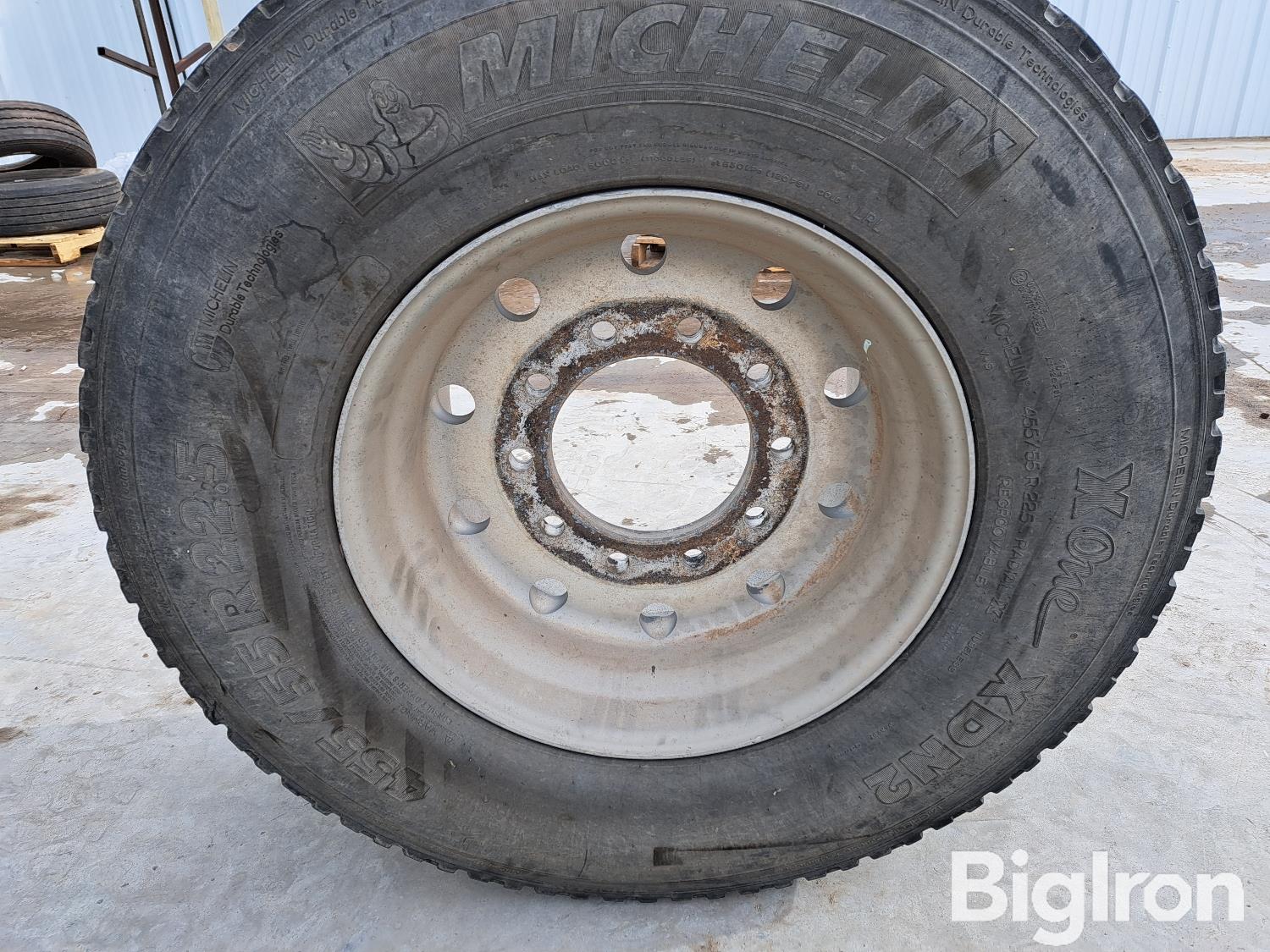 Michelin 455/55r22.5 Tire And Wheel BigIron Auctions