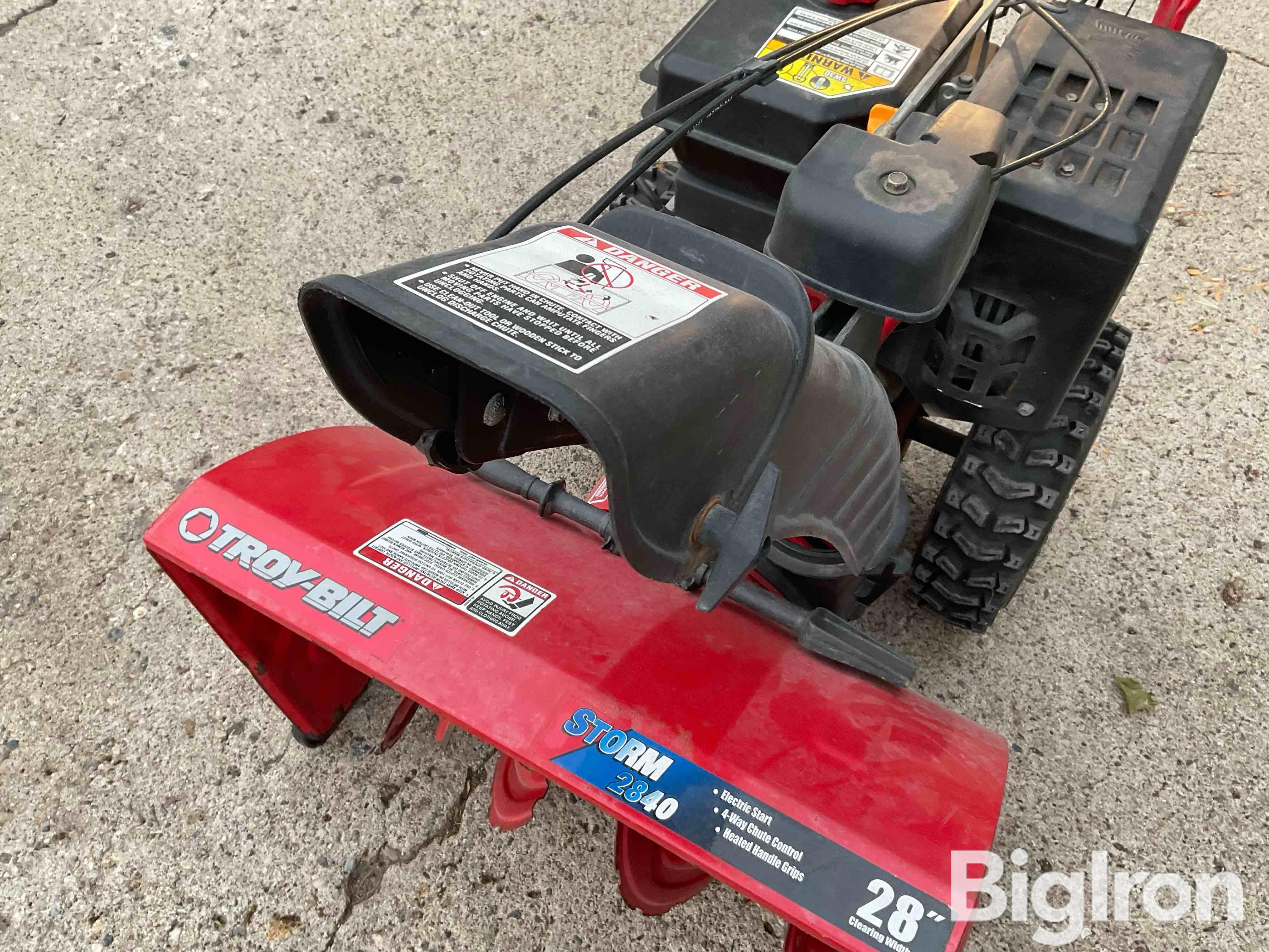 TroyBilt Storm 2840 28” Walk Behind Snow Blower BigIron Auctions