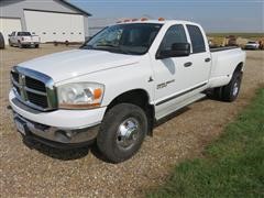 2006 Dodge Ram 3500 SLT Big Horn Edition 4X4 1 Ton Pickup 