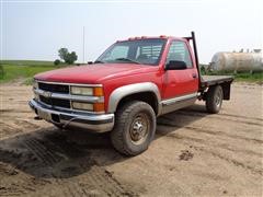 1998 Chevrolet K2500 4x4 Diesel Flatbed Pickup 