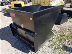 2018 Kit Containers SMSS1.5 Skid Steer Trash Hopper Attachment 