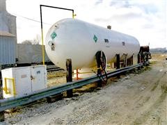 18,000 Gallon Anhydrous Ammonia Storage Tank w/ Pumps & Bulkhead 