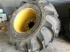 Goodyear Cane And Rice Combine Tires With Rims 