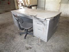 Steelcase Metal Office Desk 