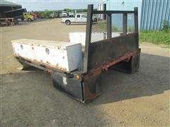 9' Pickup Flatbed W/Side Opening Toolboxes 