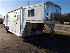 2006 Featherlite 8547 5th Wheel 3 Horse Trailer W/Living Quarters 