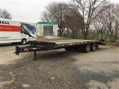 2008 Felling FT-18-2 T/A Flatbed Equipment Trailer 