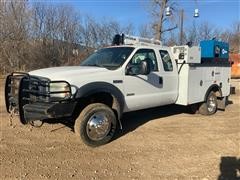 2007 Ford F550 XL Super Duty Extended Cab Mechanics Truck 