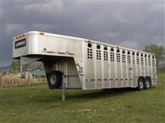 2006 Wilson PSGN-8424T T/A Livestock Trailer 