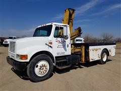 1994 International 4900 Service/Utility Truck W/Crane 