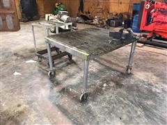 Shop Built Welding Table/Cart 