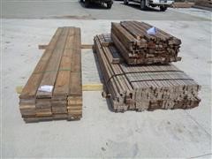 Rounded Edge Cedar Deck Lumber & Spindles 