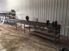 20' Roller Feed Table 