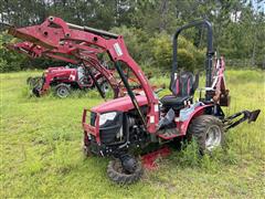 2018 Mahindra Emax22 Compact Utility Tractor W/Loader & Backhoe 