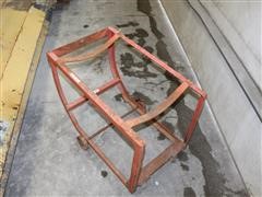 Angle Iron Barrel Stand w/ Steel Wheels 