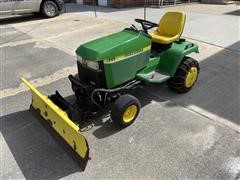 2000 John Deere 425 Lawn Tractor W/snow Plow & Deck 