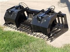 2019 Brute 80" Wide Root/Brush Grapple Skid Steer Attachment 