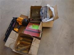 Bostitch Nail Gun W/Misc. Boxes Of Nails 