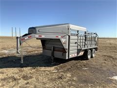 2013 GR Trailers T/A Gooseneck Livestock Trailer 