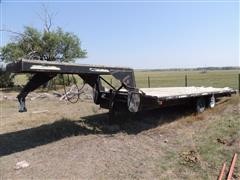 Homemade Gooseneck T/A Flatbed Trailer 