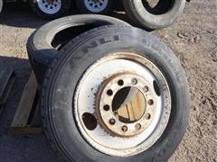 285/75R24.5 Tires & Steel Wheel 