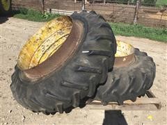 BF Goodrich 18.4-38 Tires On Rims 
