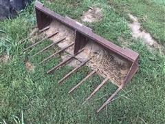 Manure Fork Skid Steer Attachment 