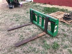 John Deere Front End Loader Quick Attach Pallet Forks 