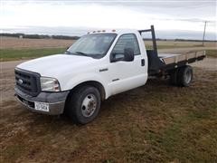 2005 Ford F350 XL Super Duty Dually Flatbed Pickup 