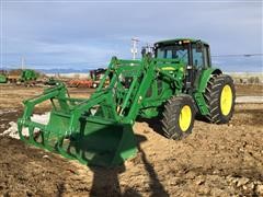 2010 John Deere 7130 MFWD Tractor W/Loader 