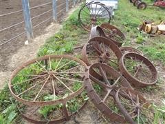 Antique Steel Spoke Wheels 