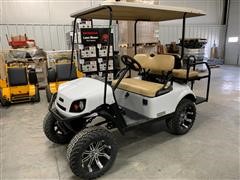 2018 E-Z-GO Express S4 White High Output Off-Highway Golf Cart 