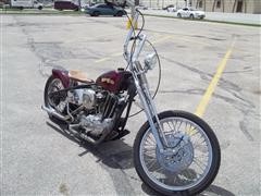 1974 Harley Davidson X L H 1000 Antique Iron Head Motorcycle 