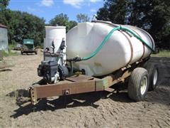 1000 Gallon Tank & Trailer 