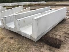 2018 Peters Large Concrete Flat Bottom Feed Bunks 