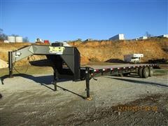 2017 TNT Trailers 8632 32' T/A Flatbed Trailer 